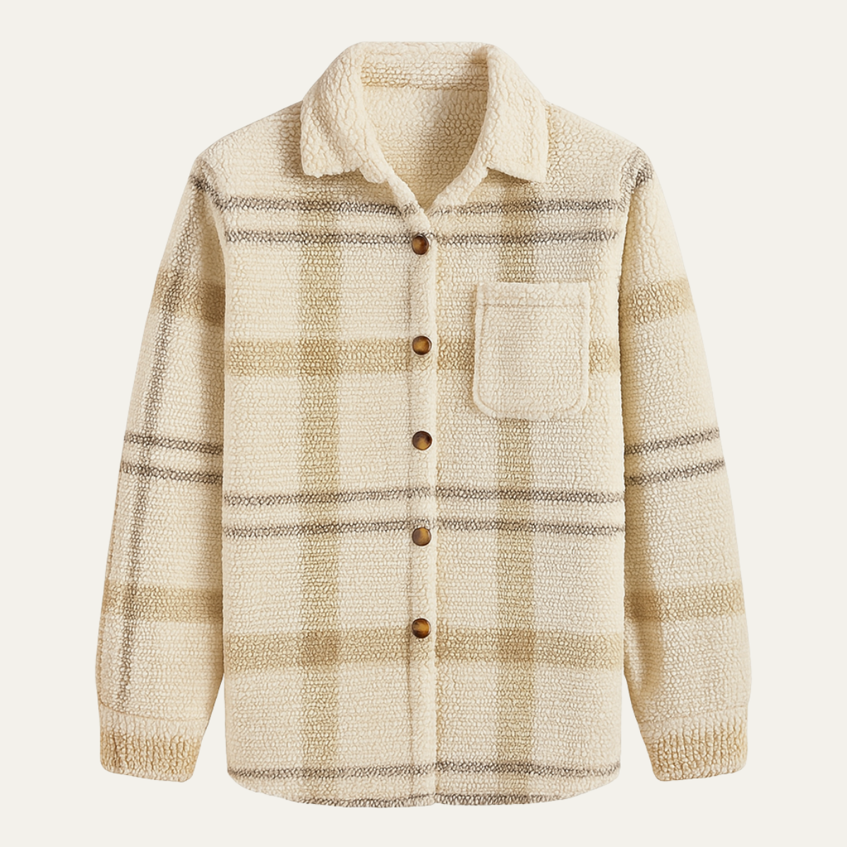 The Piacenza - Veste polaire à carreaux vintage pour homme avec poches