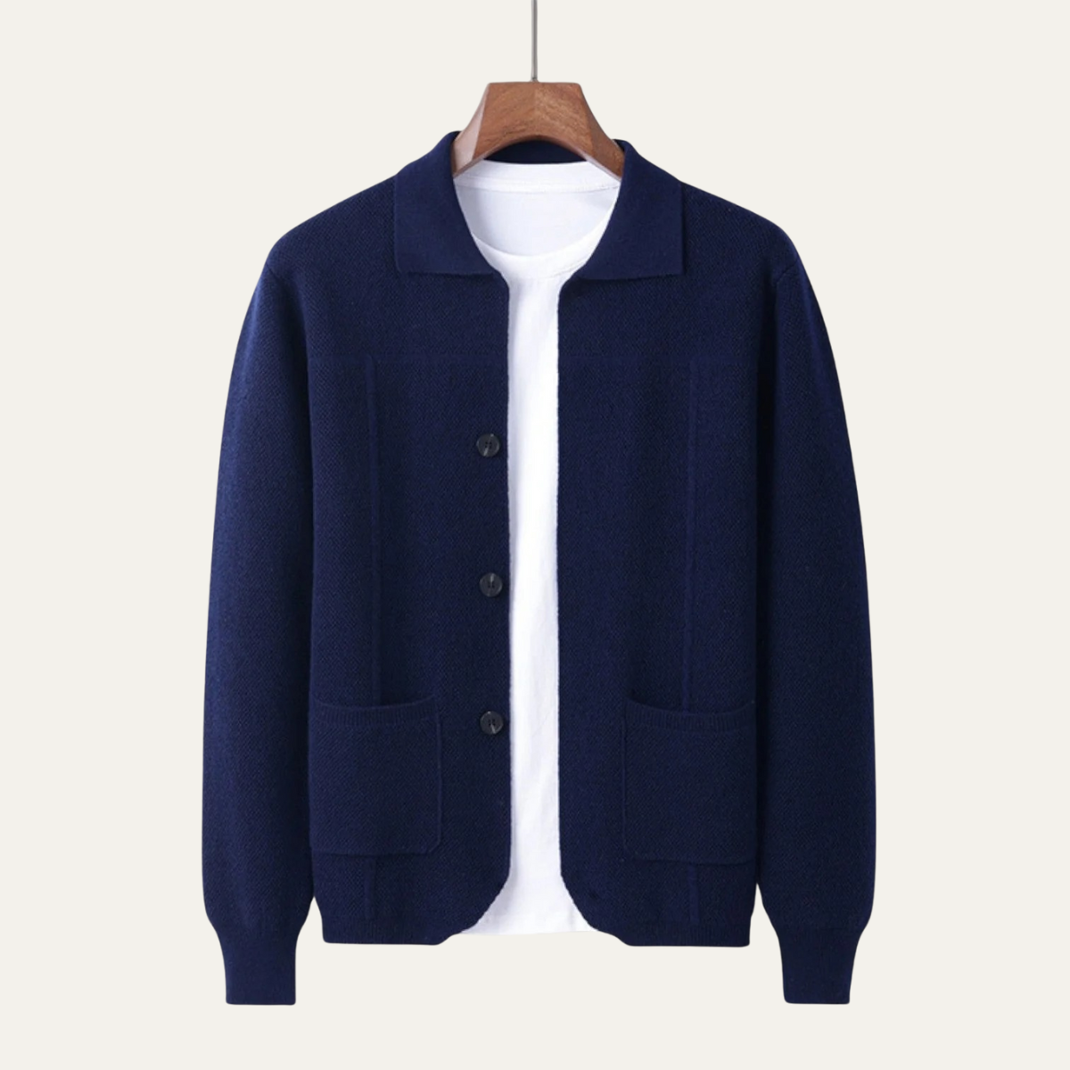 The Marlow - Cardigan classique en maille pour homme
