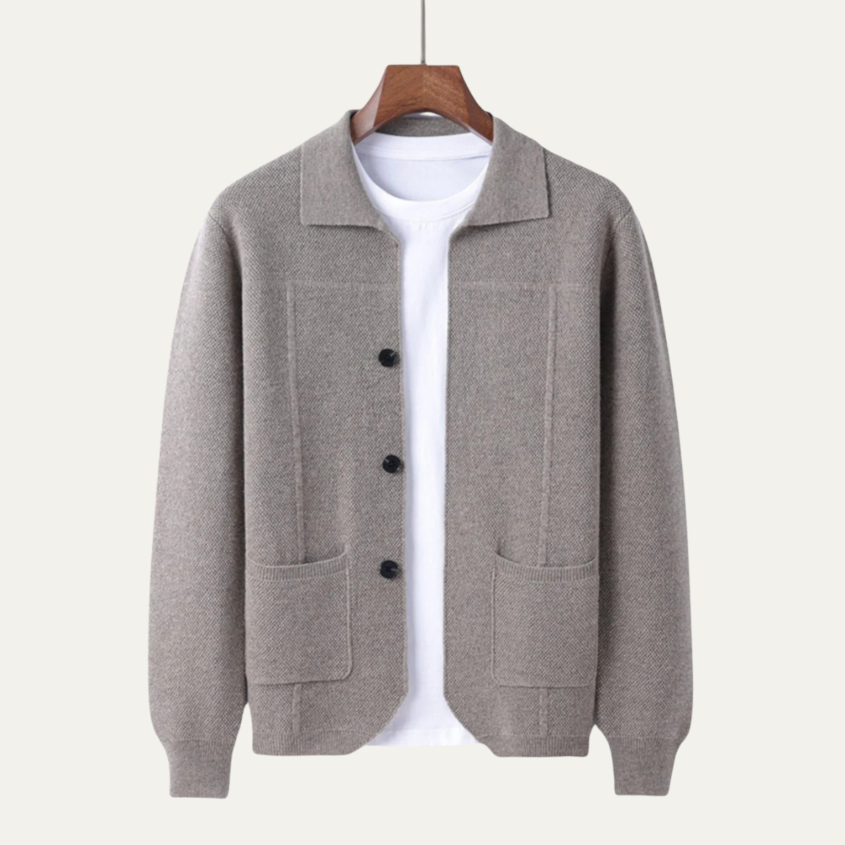 The Marlow - Cardigan classique en maille pour homme