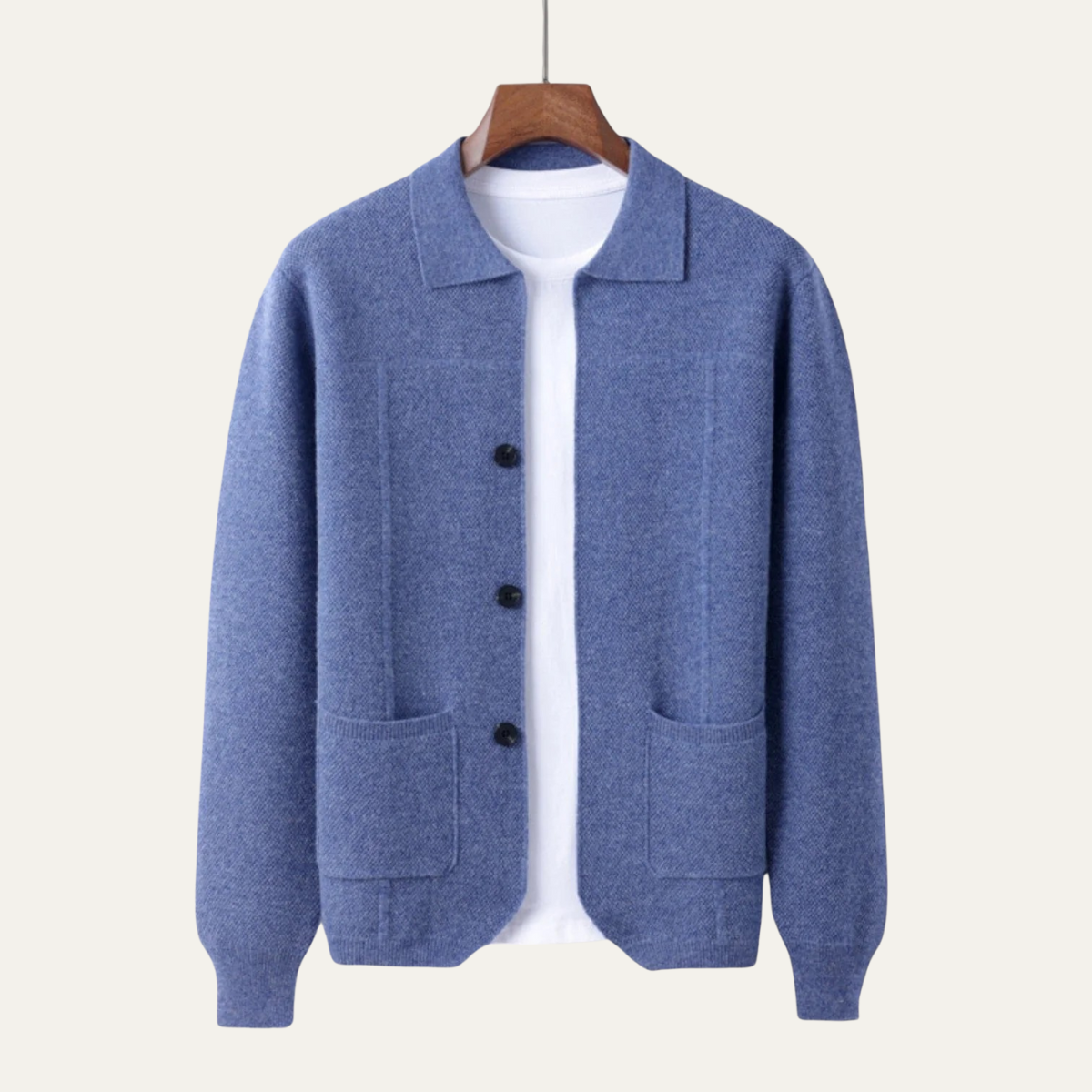 The Marlow - Cardigan classique en maille pour homme