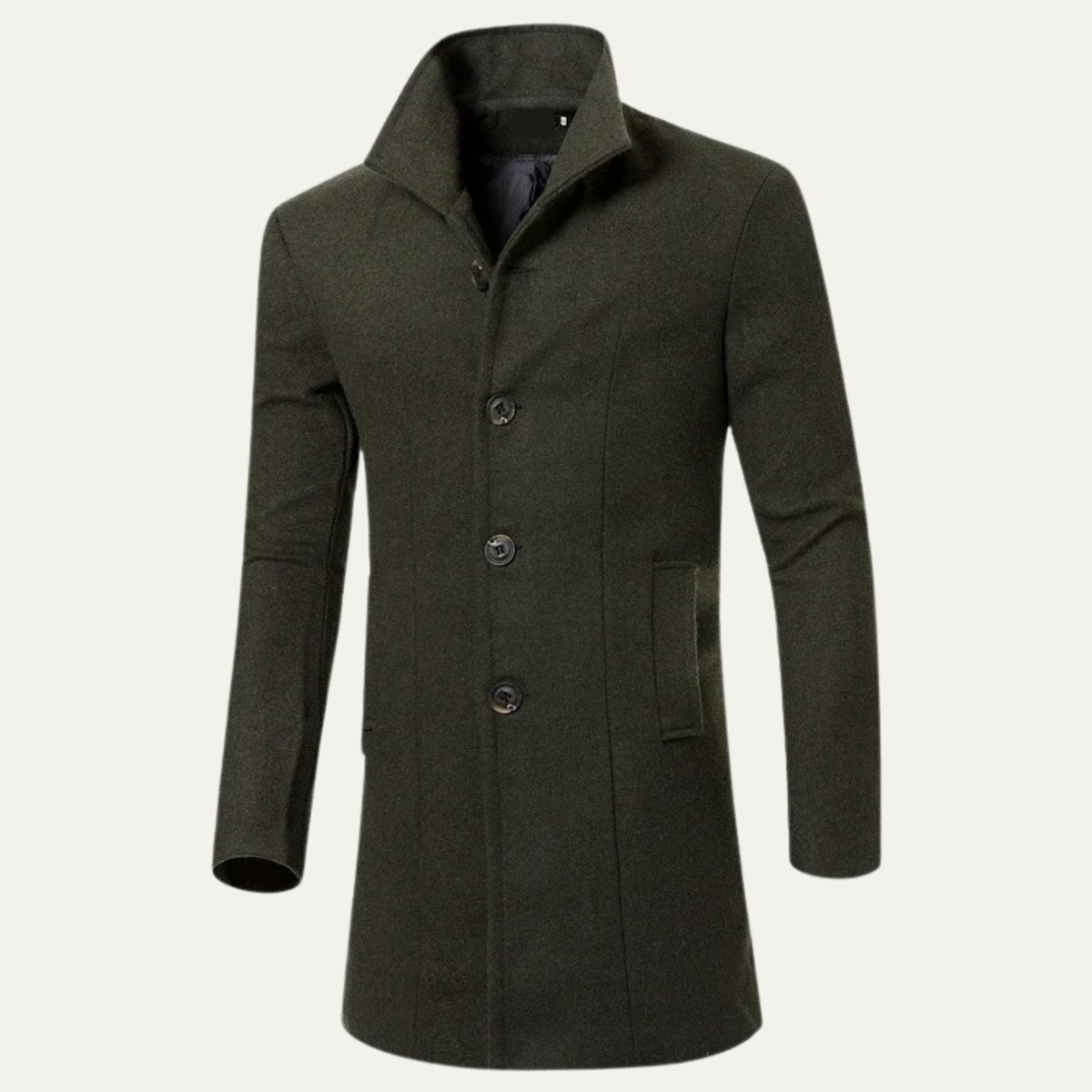 The Perth Manteau long décontracté élégant en laine mélangée pour homme