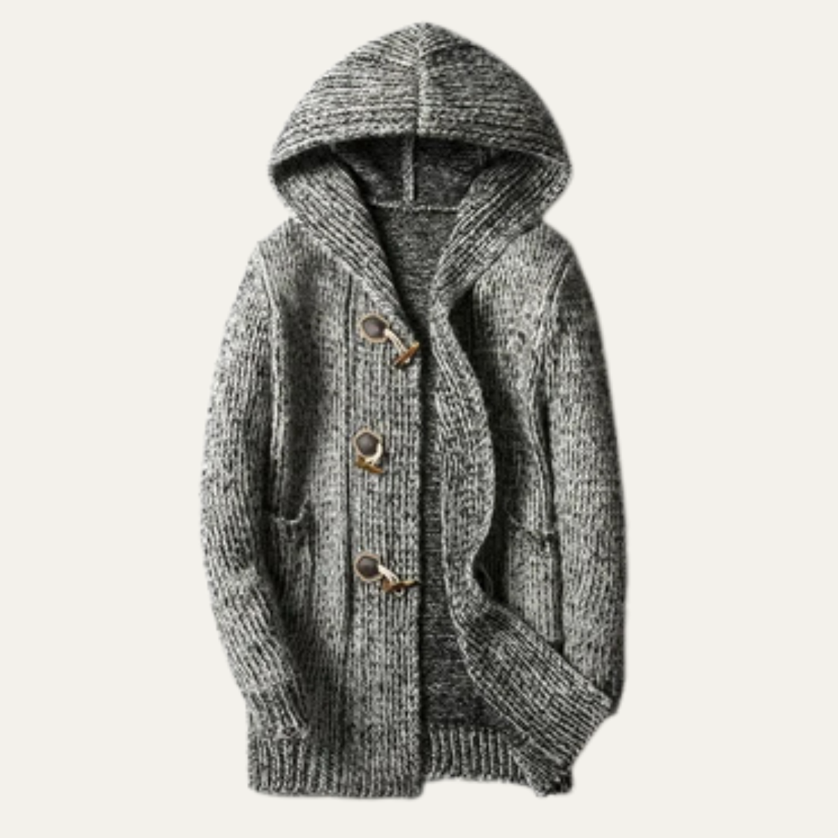 The Porto Cesareo - Cardigan épais et chaud à capuche pour homme