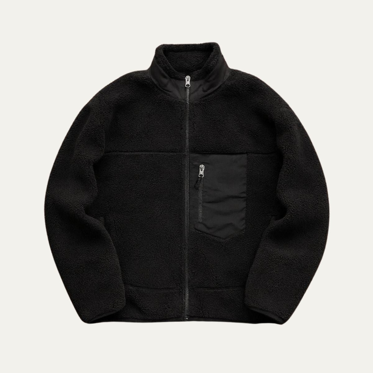 The Inverness - Veste Teddy en laine pour homme avec doublure en polaire