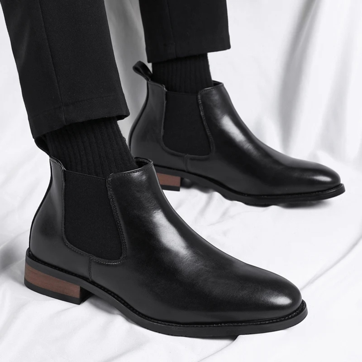 The Treviso - Bottes Chelsea Ankle en Cuir Intelligent pour Hommes