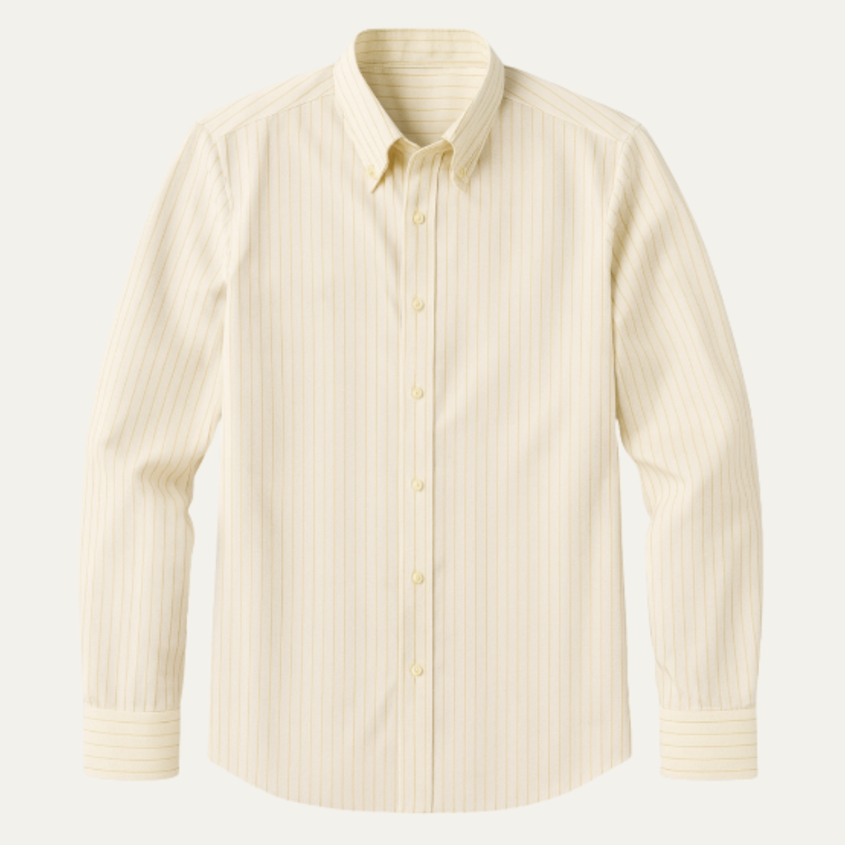 The Macerata - Chemise Formelle à Boutons Plissée Texturée pour Homme – Abricot