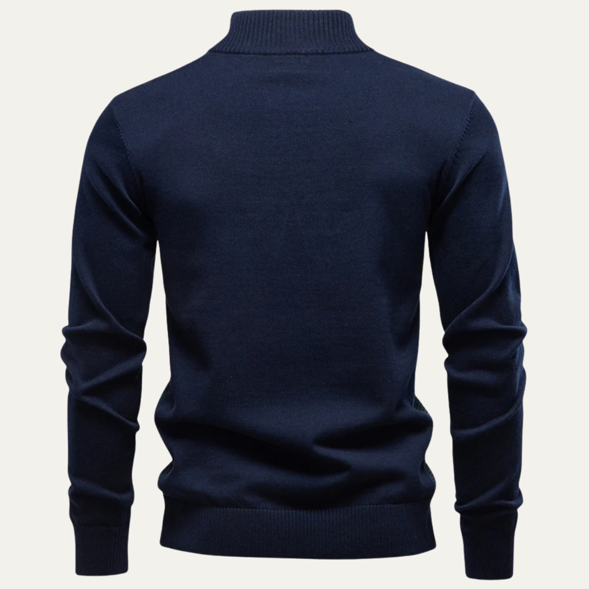 The Oban - Pull d'Hiver Tricoté à Col Zippé pour Homme