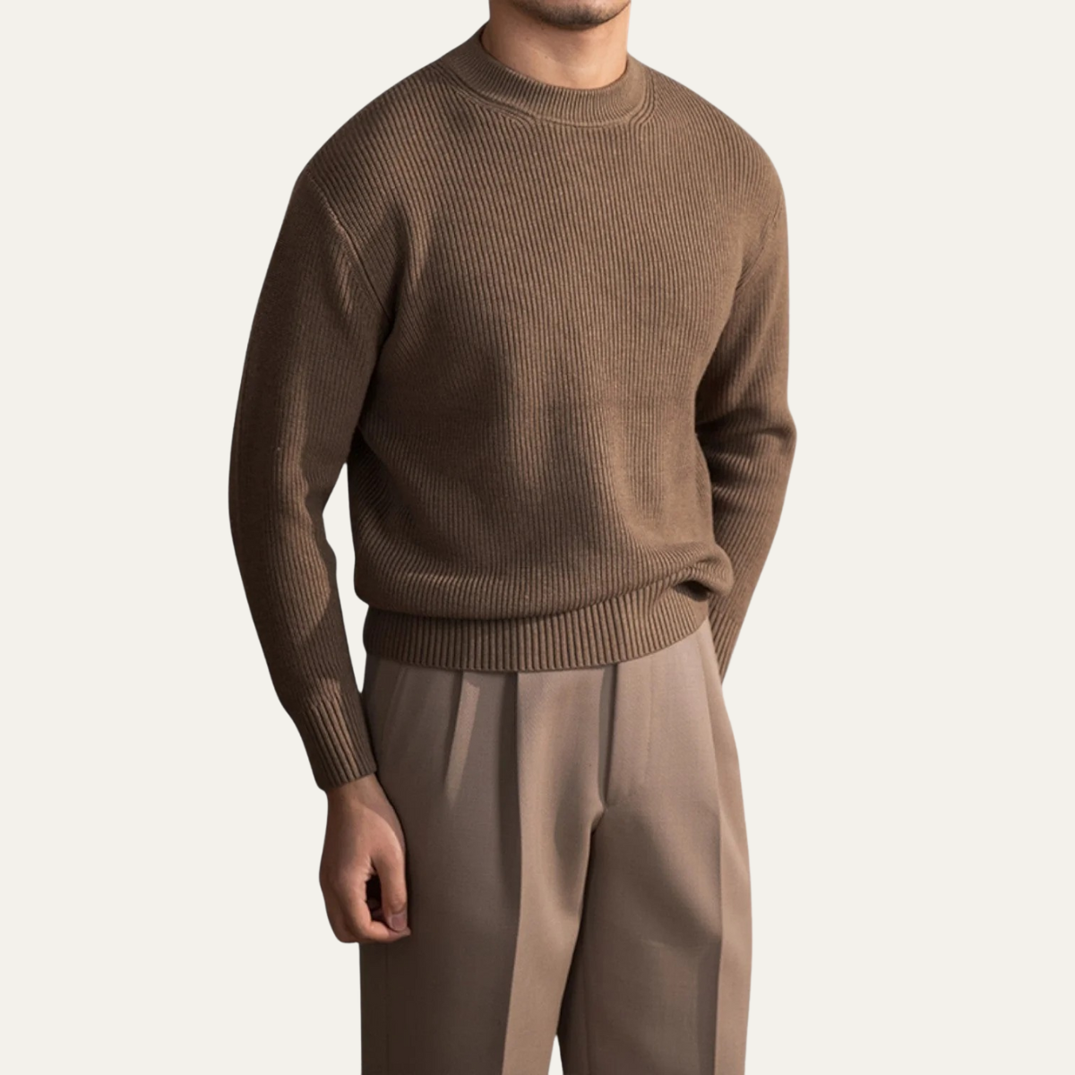 The Sunningdale Pull col rond en laine mélangée pour homme