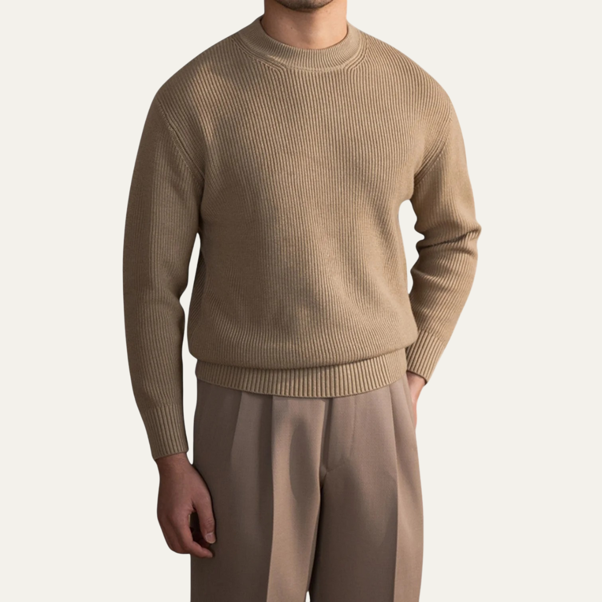 The Sunningdale Pull col rond en laine mélangée pour homme