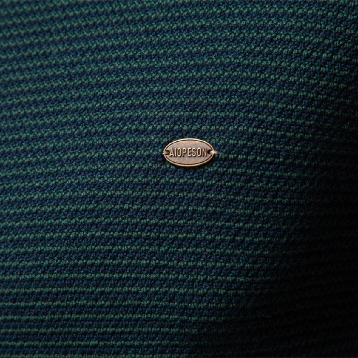 The Oban - Pull d'Hiver Tricoté à Col Zippé pour Homme