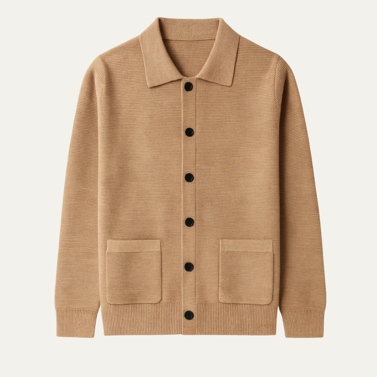 The Skye – Cardigan Col Chemise Boutonné Homme