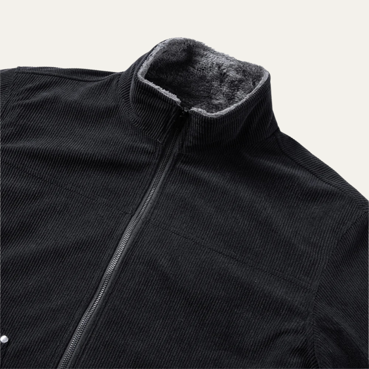 The Crosswood - Veste Zippée d'Hiver en Velours Côtelé pour Hommes