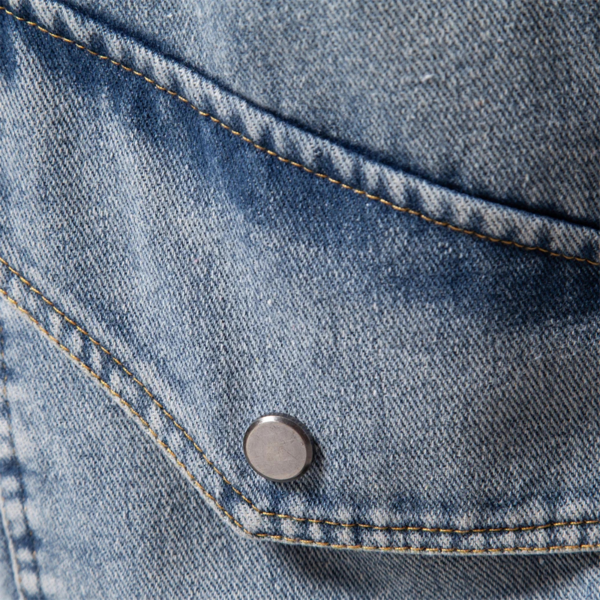 The Aberaeron Veste en jean chaude pour homme avec col en polaire