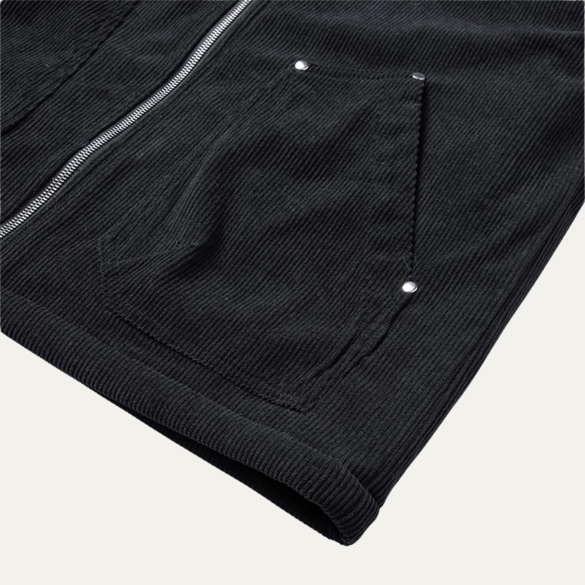 The Crosswood - Veste Zippée d'Hiver en Velours Côtelé pour Hommes