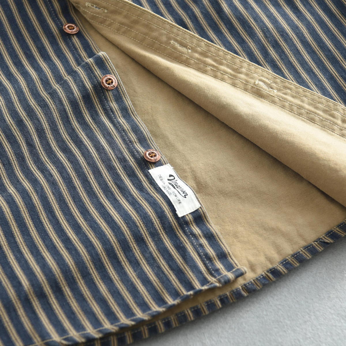 The Brookland - chemise décontractée à rayures classiques pour hommes