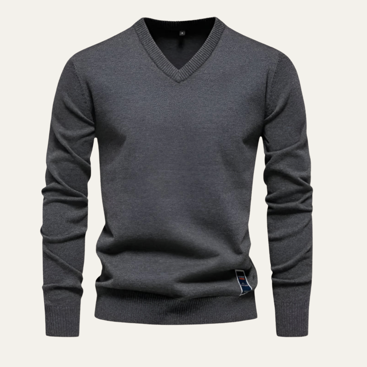 The York - Pull en laine à col en V pour homme