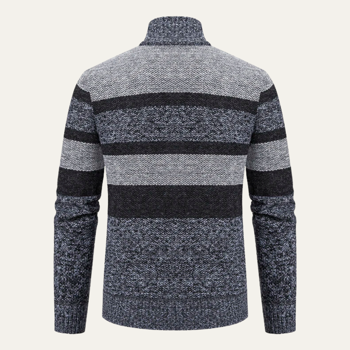 The Viareggio – Veste Tricotée Zippée à Rayures Homme