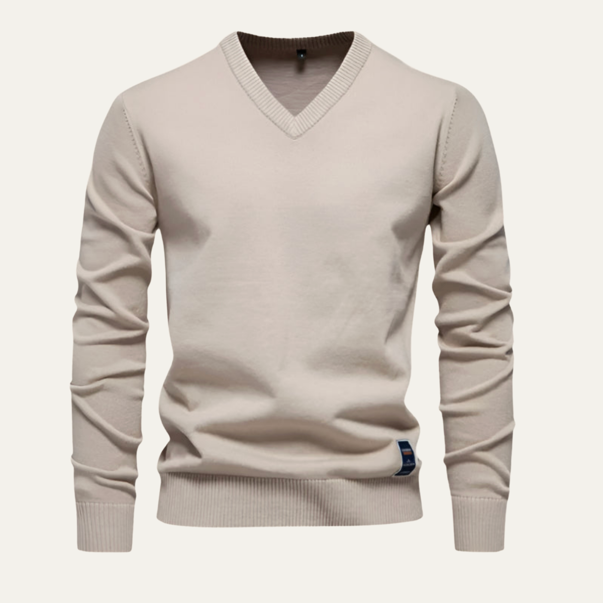 The York - Pull en laine à col en V pour homme