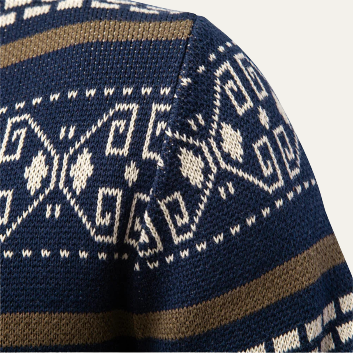 Le Cardigan d'Hiver Zippé en Tricot à Motifs pour Hommes Chepstow