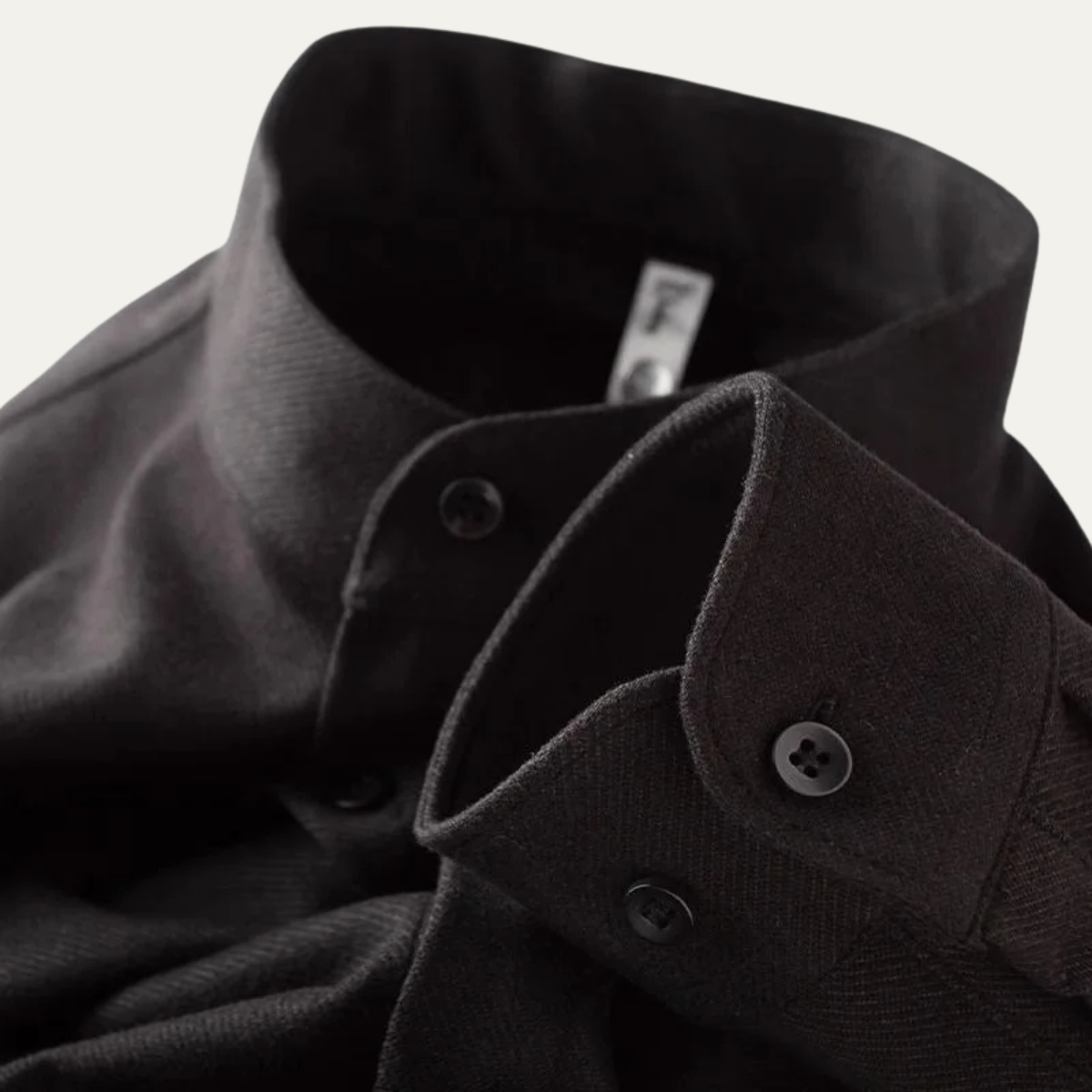 The Rockwell - Chemise en flanelle épaisse pour homme avec col montant