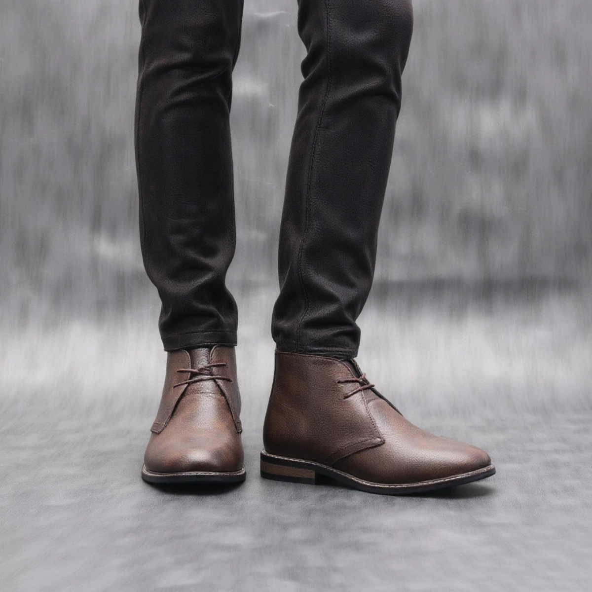 The Wildmere - Bottes en Cuir Marron Vintage pour Hommes