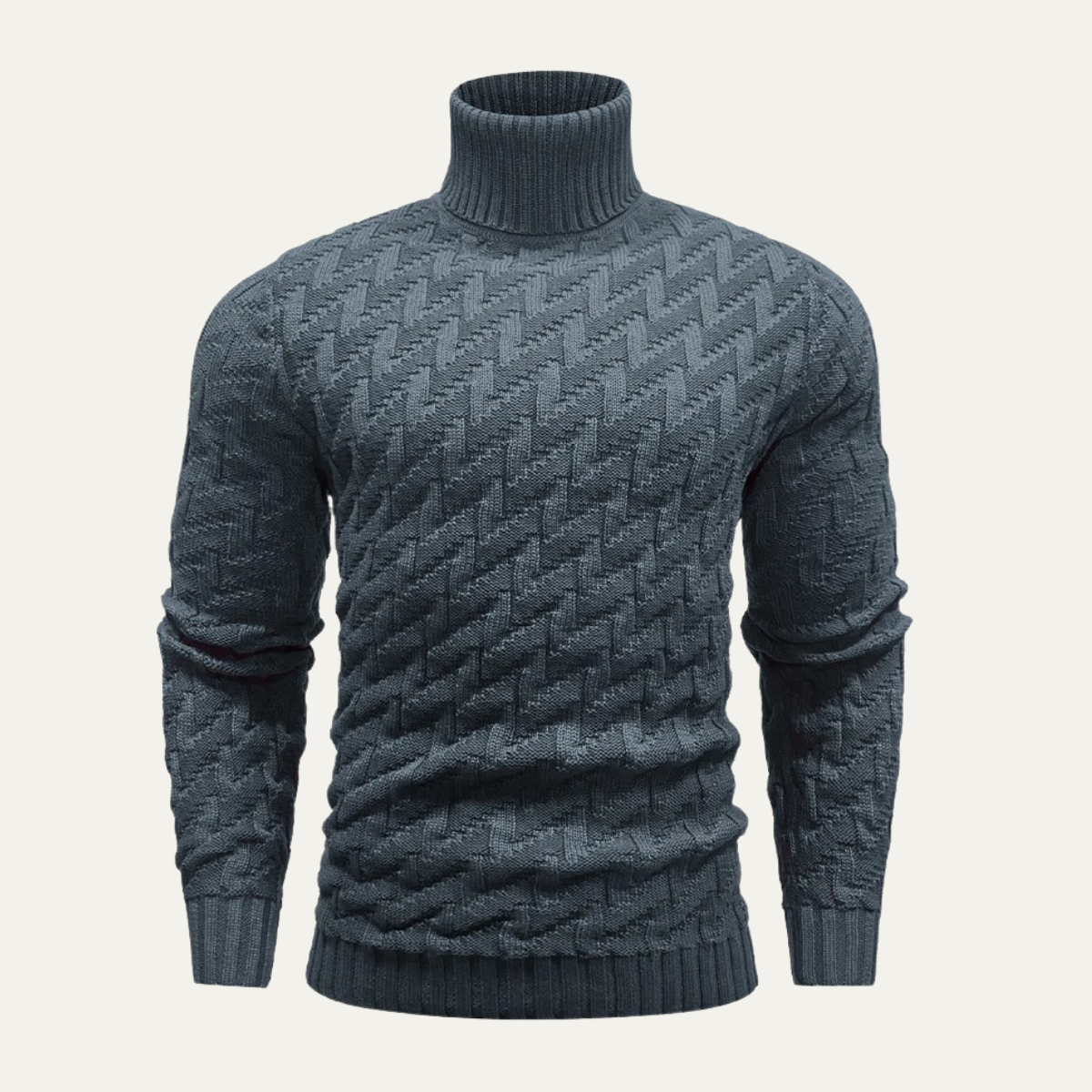 The Sussex – Pull à col roulé en maille pour homme