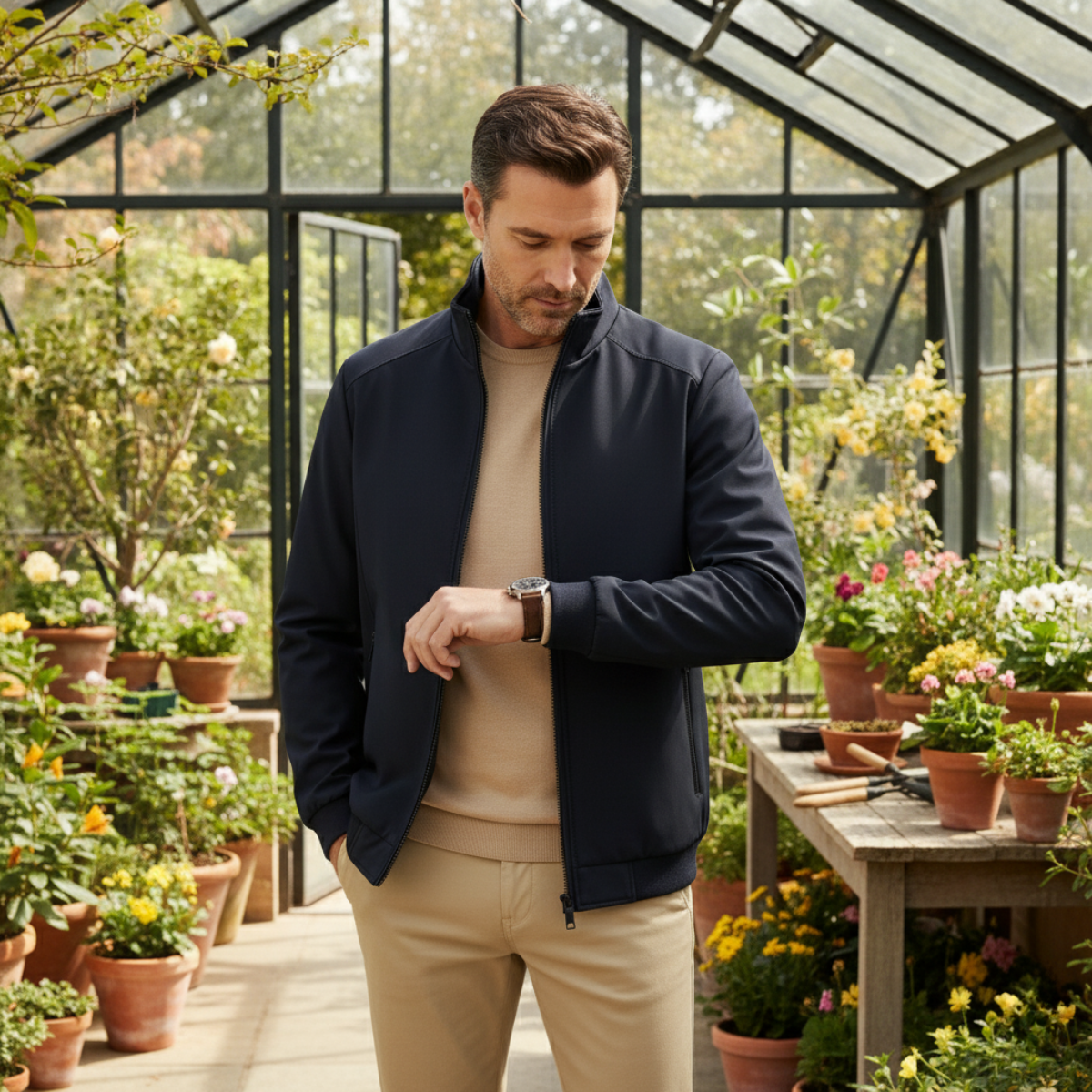 The Eversley - Veste élégante pour homme avec doublure polaire chaude