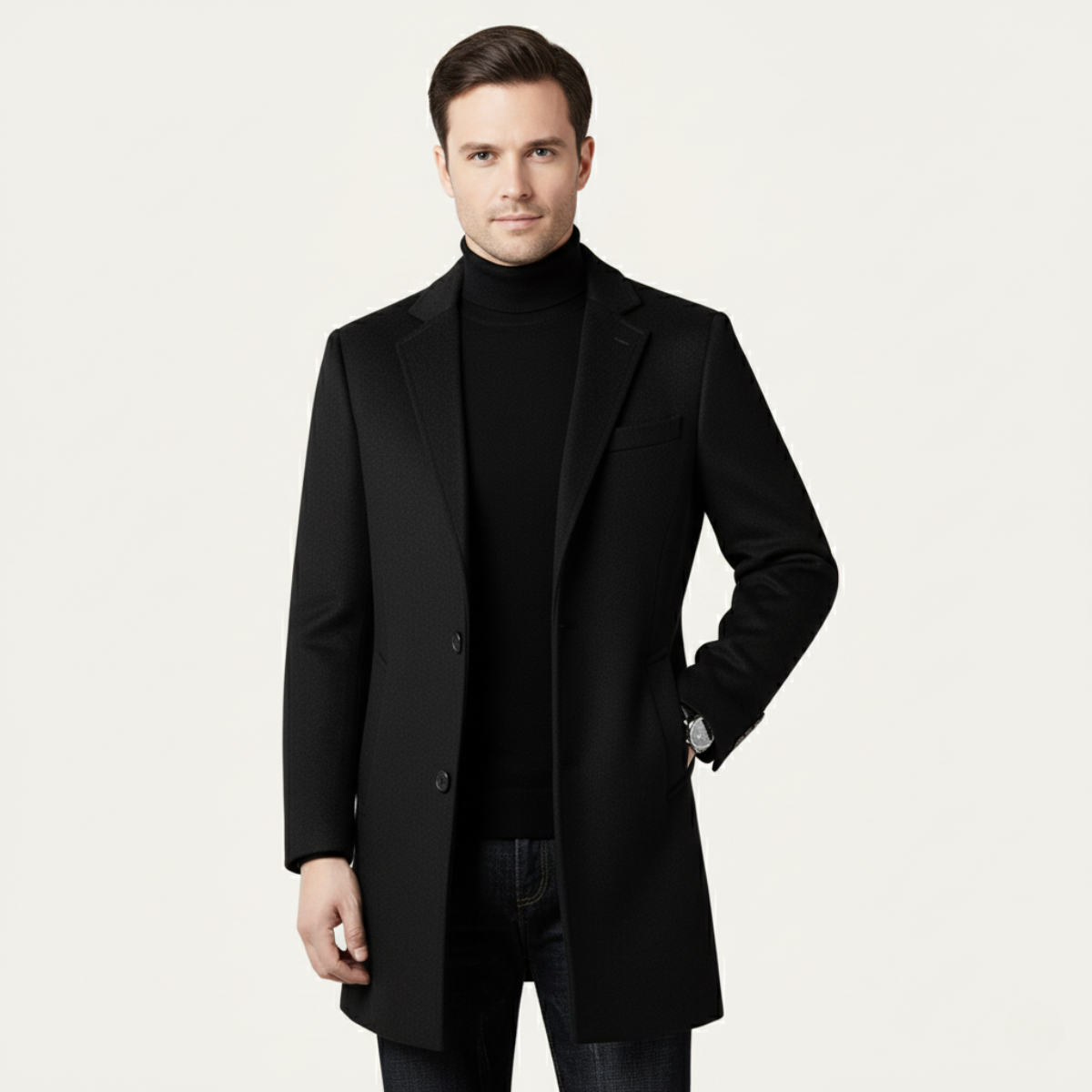 The Bournemouth - Manteau Long en Laine pour Homme