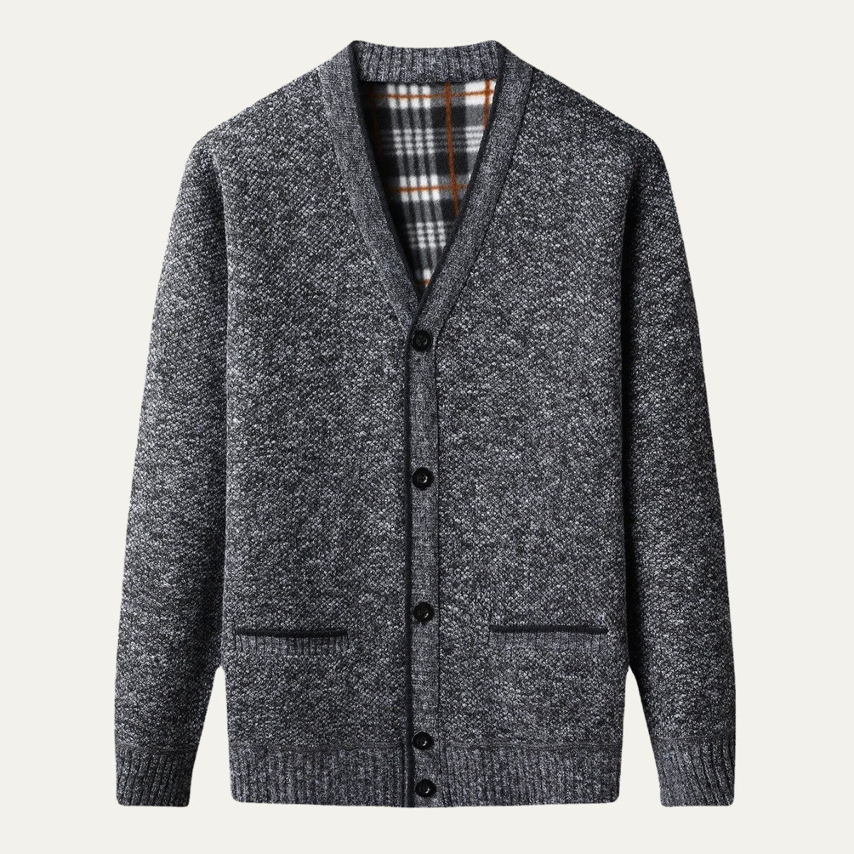 The Shanklin - Cardigan chaud et décontracté à boutons pour homme
