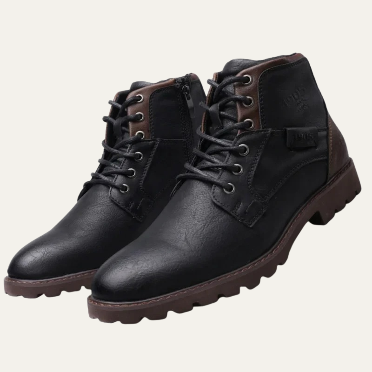 The Stanhope - Bottes de Biker Vintage Durables pour Hommes
