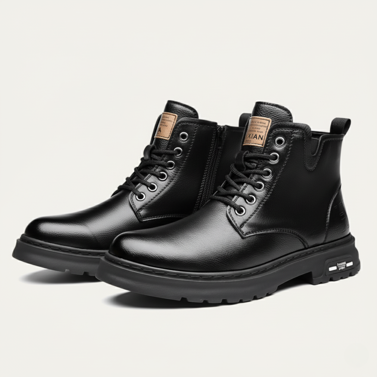 The Lipari - Bottines en Cuir Antidérapantes Durables pour Hommes