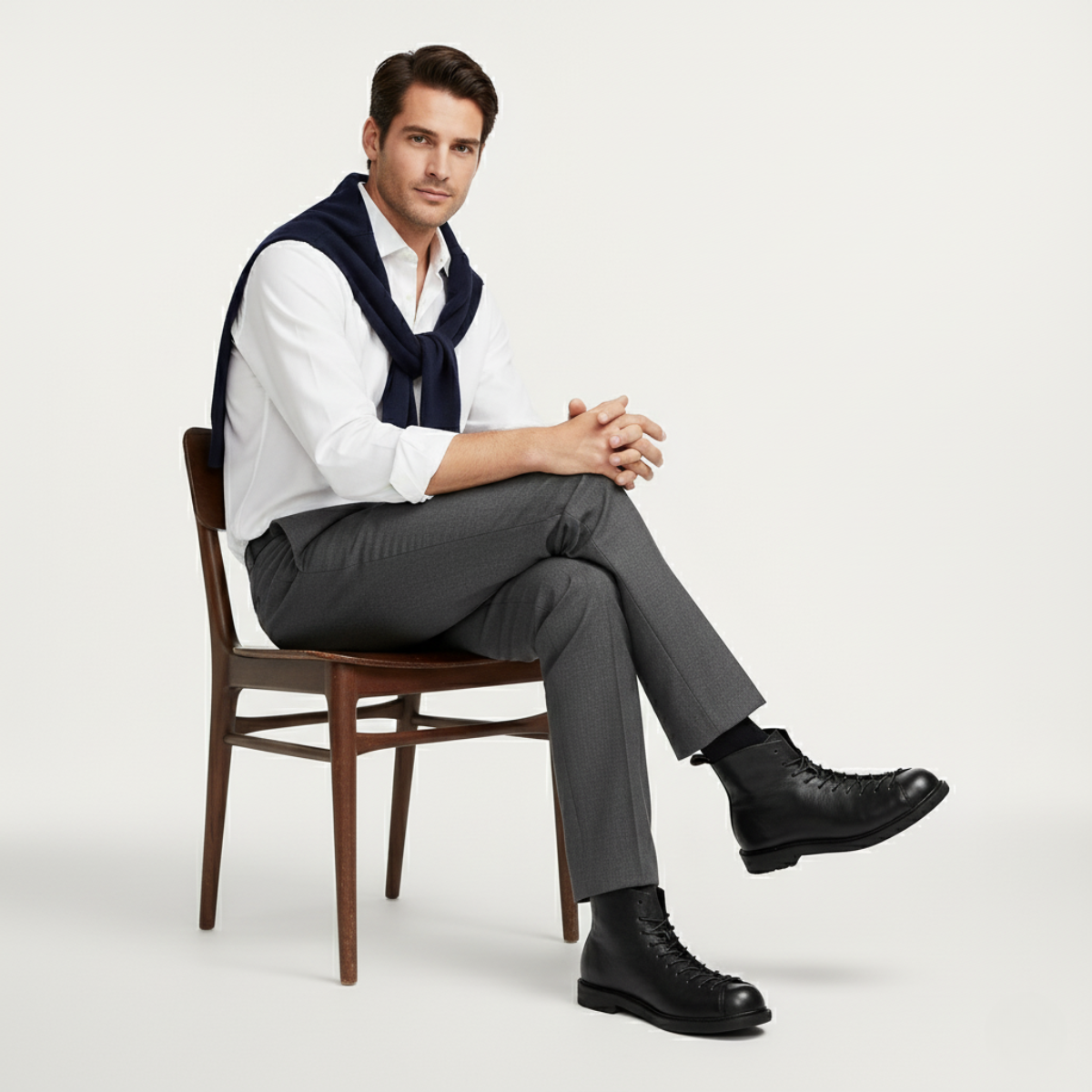 The Cranleigh Bottes en Cuir à Lacets pour Homme au Style Rustique et d’Extérieur