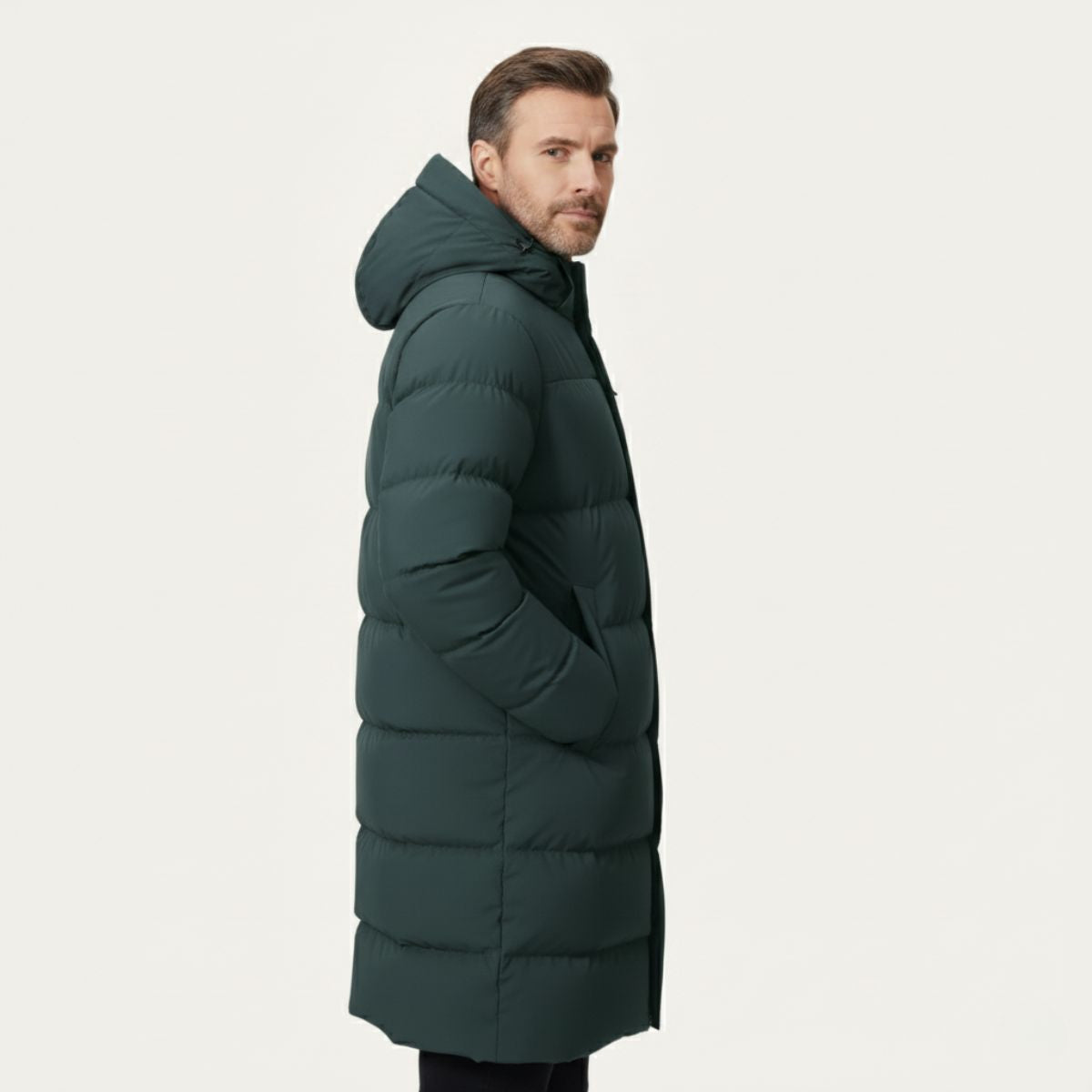 The Wickham - Manteau matelassé long isolé pour homme