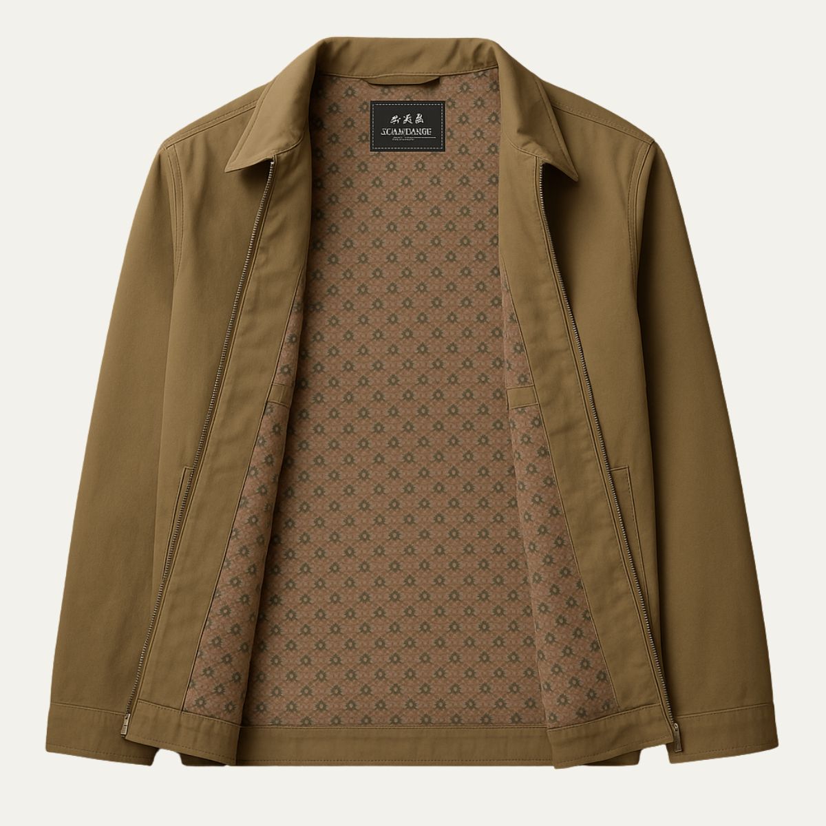 The Fairford Veste en coton Harrington avec fermeture éclair sur le devant pour homme