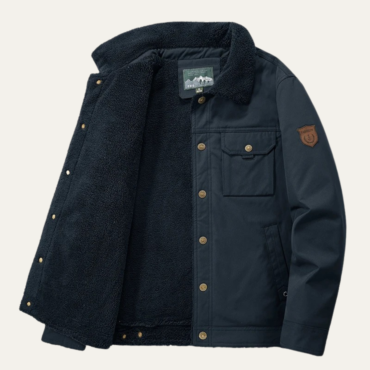 The Warwick - Veste d'hiver pour homme doublée polaire chaude pour l'extérieur