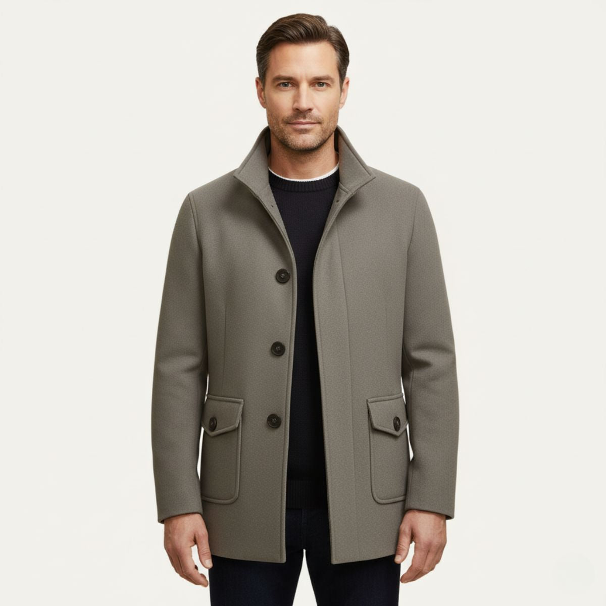 The Rome Manteau en laine – Manteau élégant pour homme