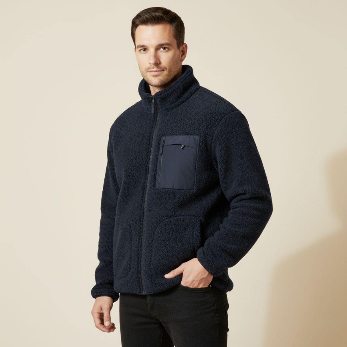The Stresa - Veste Polaire Zippée Chaude de Plein Air pour Hommes