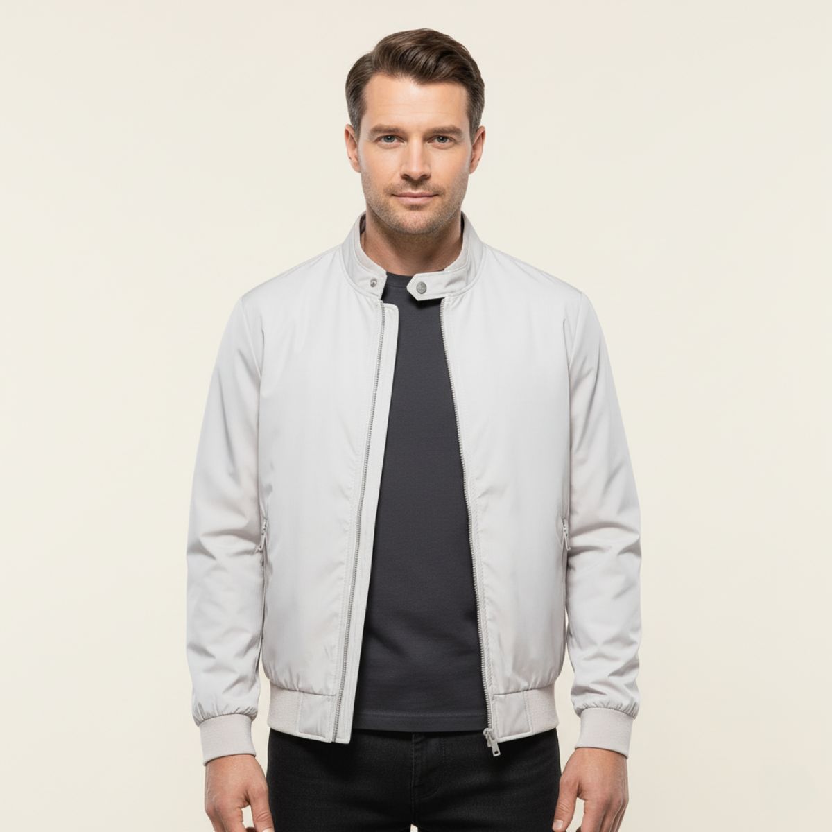The San Babila Veste bomber légère à fermeture éclair pour homme