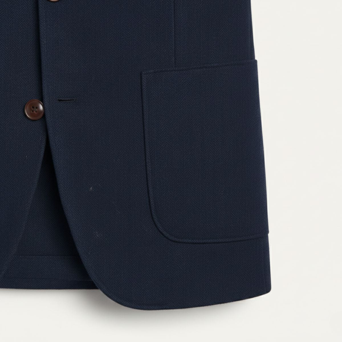 The Gravedona - Veste Blazer en Laine Tweed à Carreaux Herringbone pour Hommes