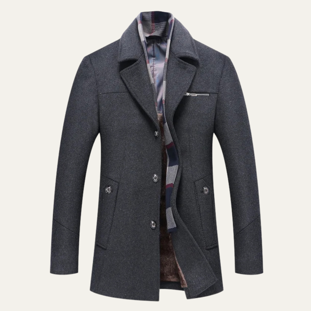 The Kensington - manteau long d'hiver en mélange de laine pour hommes