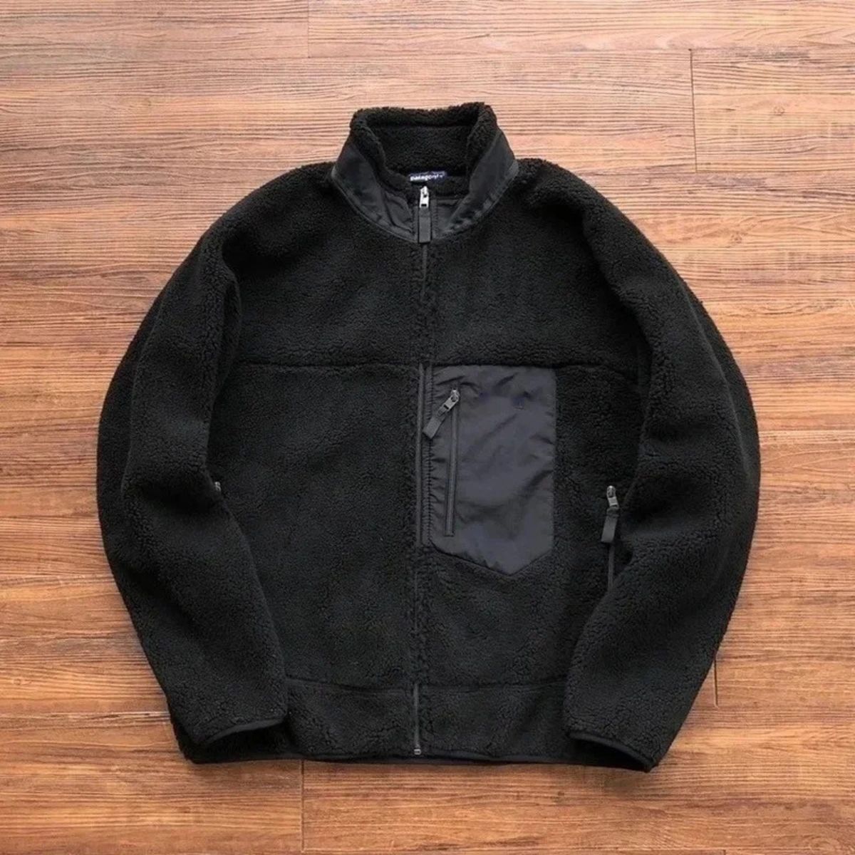 The Inverness - Veste Teddy en laine pour homme avec doublure en polaire