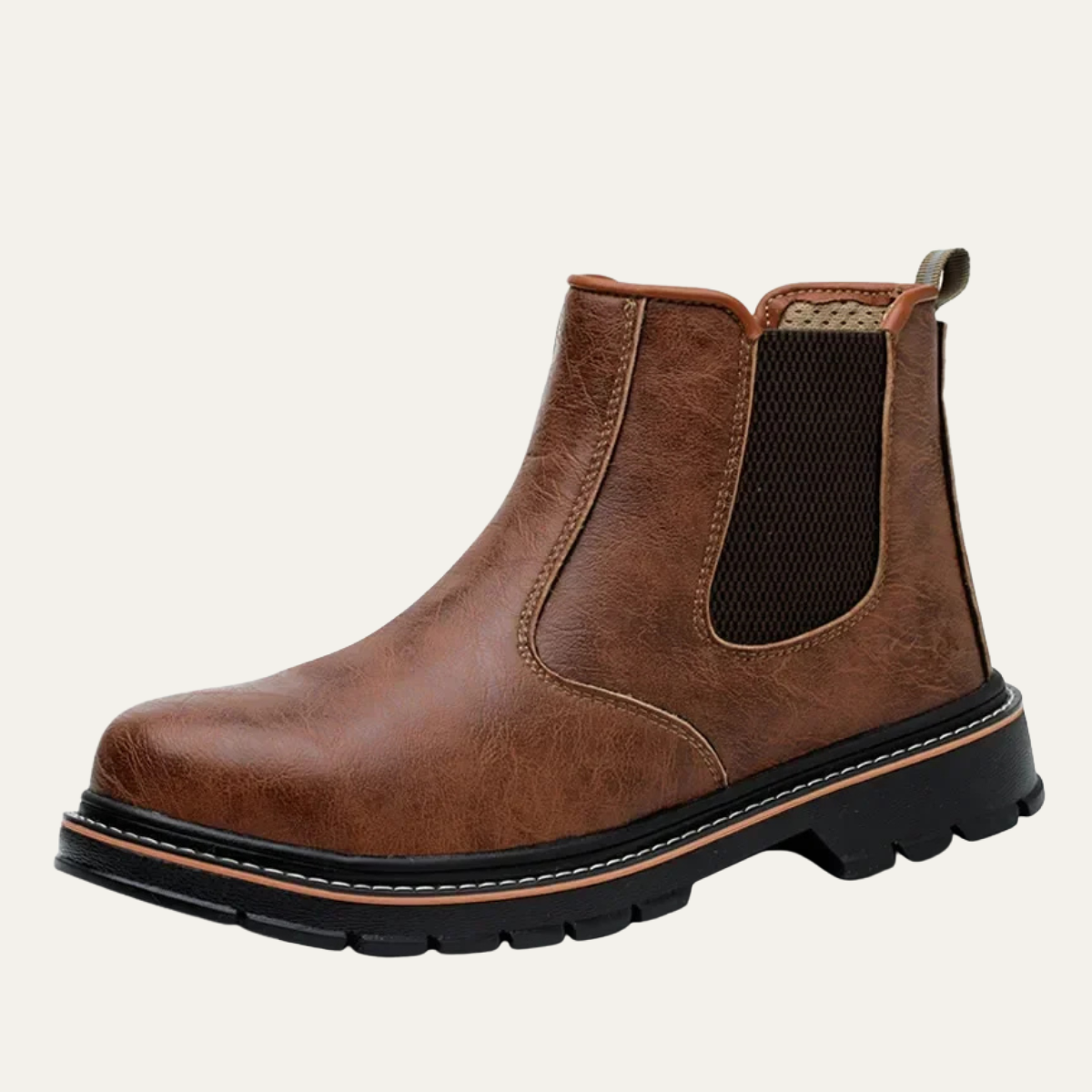 The Oristano - Bottes de travail imperméables à enfiler pour hommes avec embouts en acier