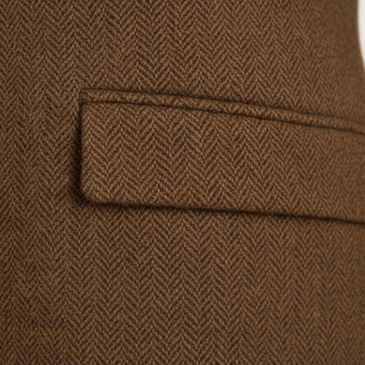 The Berwick - Blazer en Tweed Marron Smart Casual pour Hommes