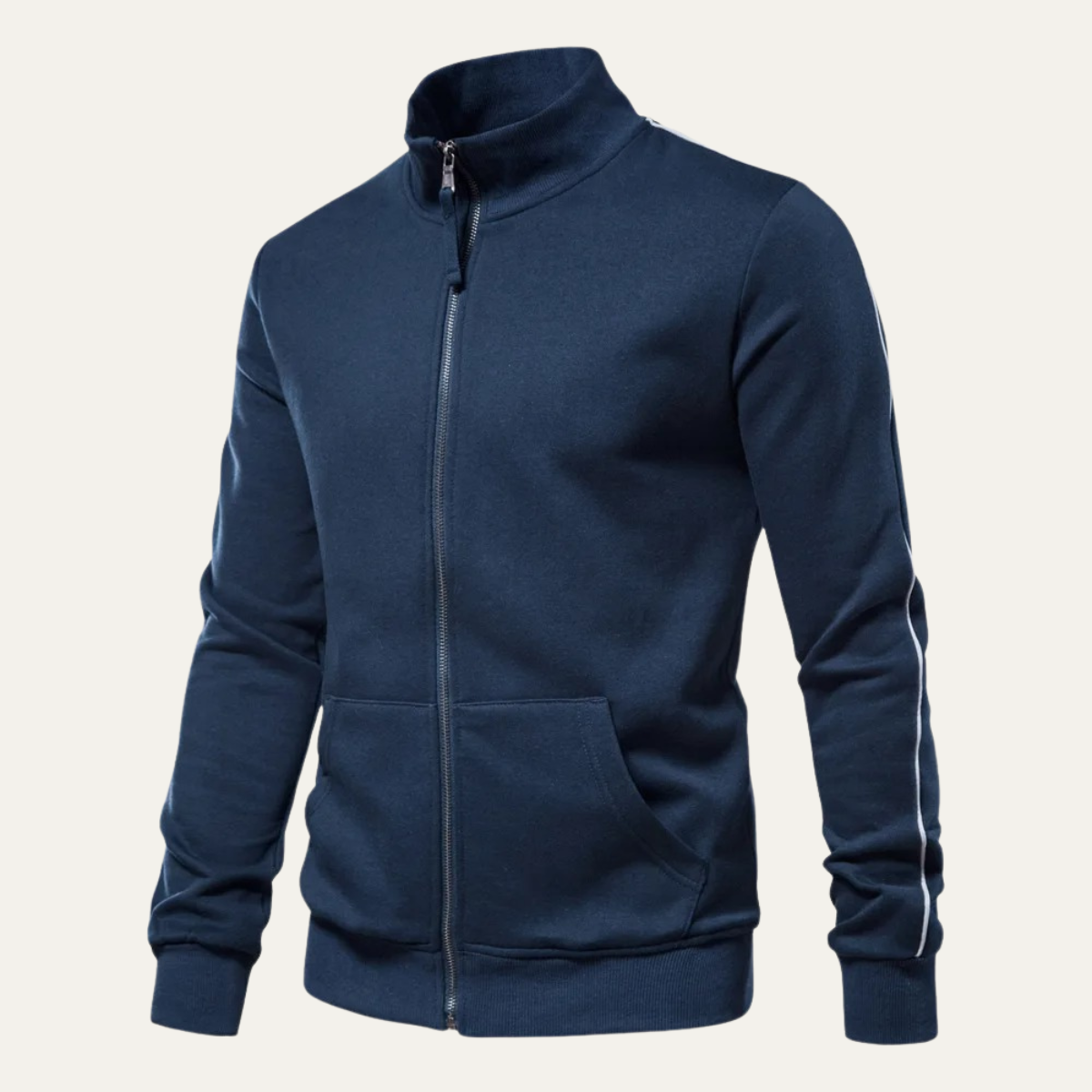 The Carmarthen Veste décontractée en coton zippée avec poches pour homme