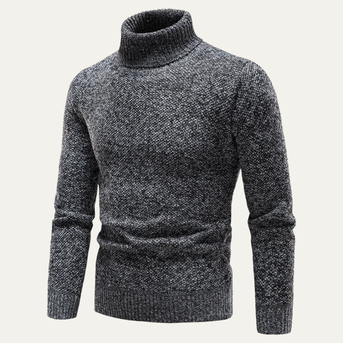 The Alessandria – Pull Col Roulé en Tricot Mélangé Homme
