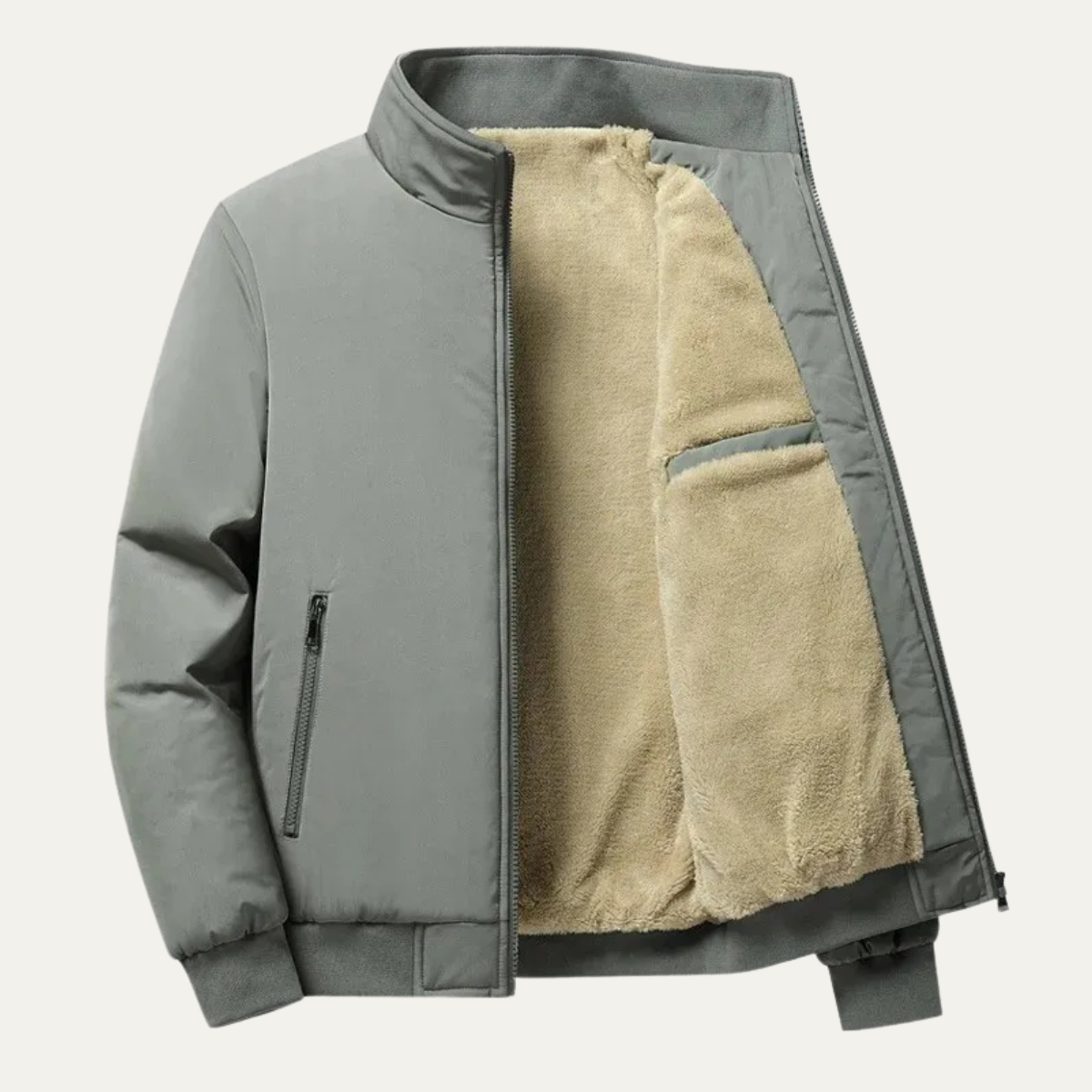 The Ashenford - manteau léger à col montant zippé pour homme