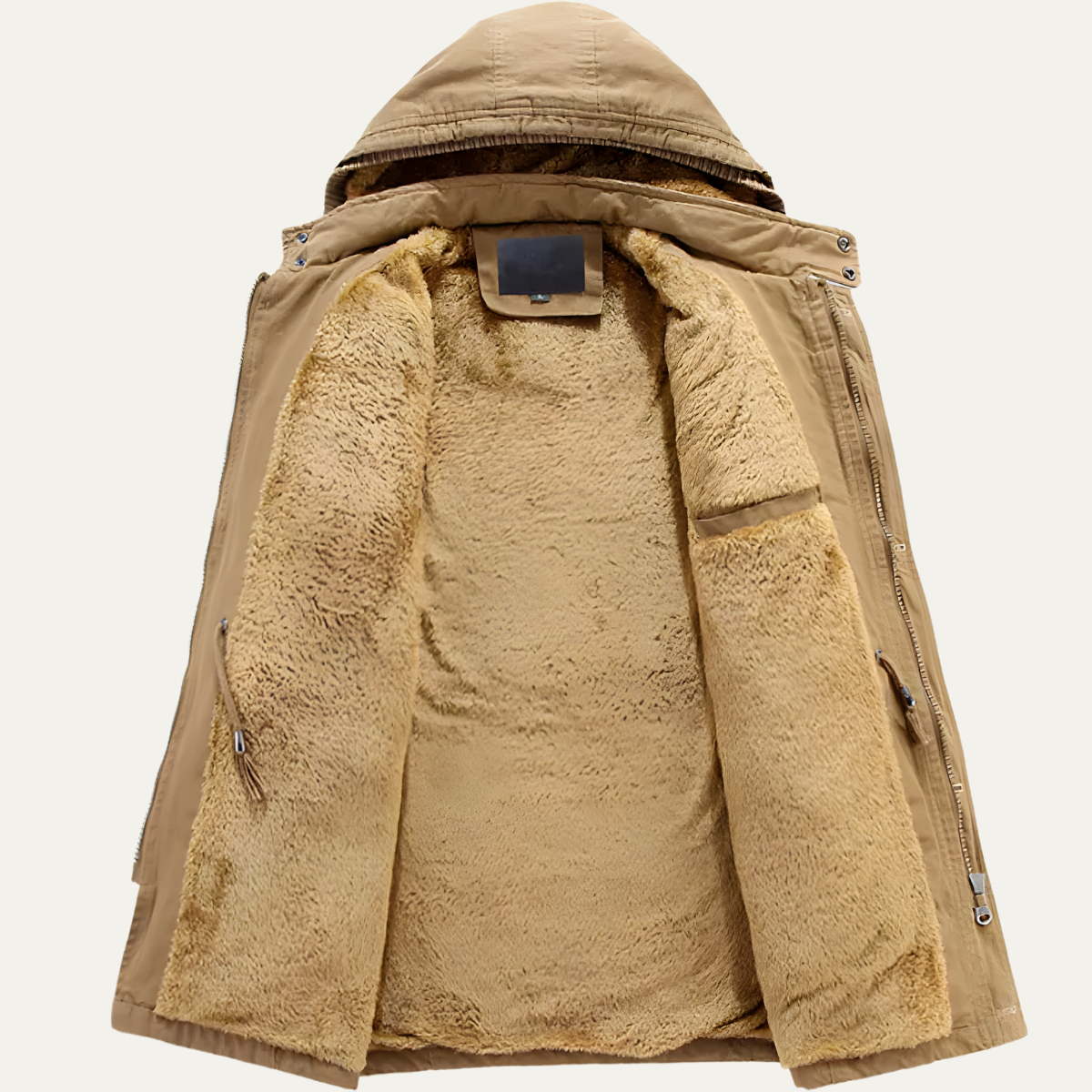 The Oakfield - Veste Parka d'Hiver à Capuche en Fleece Doublé pour Hommes