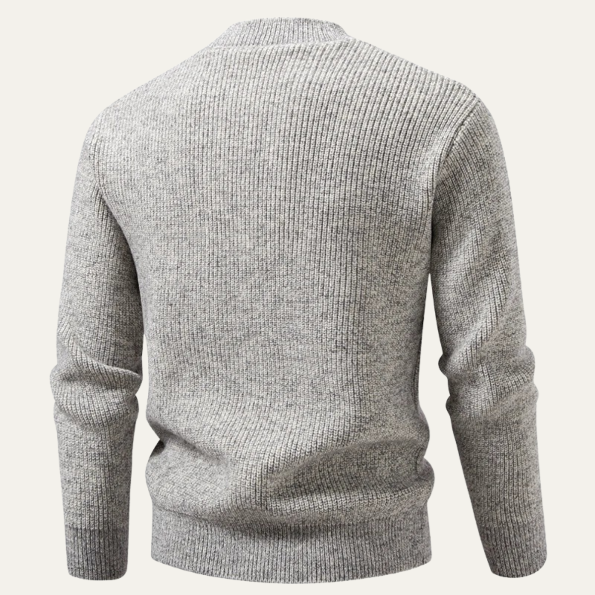 The Asciano - Pull chaud en tricot Henley pour homme