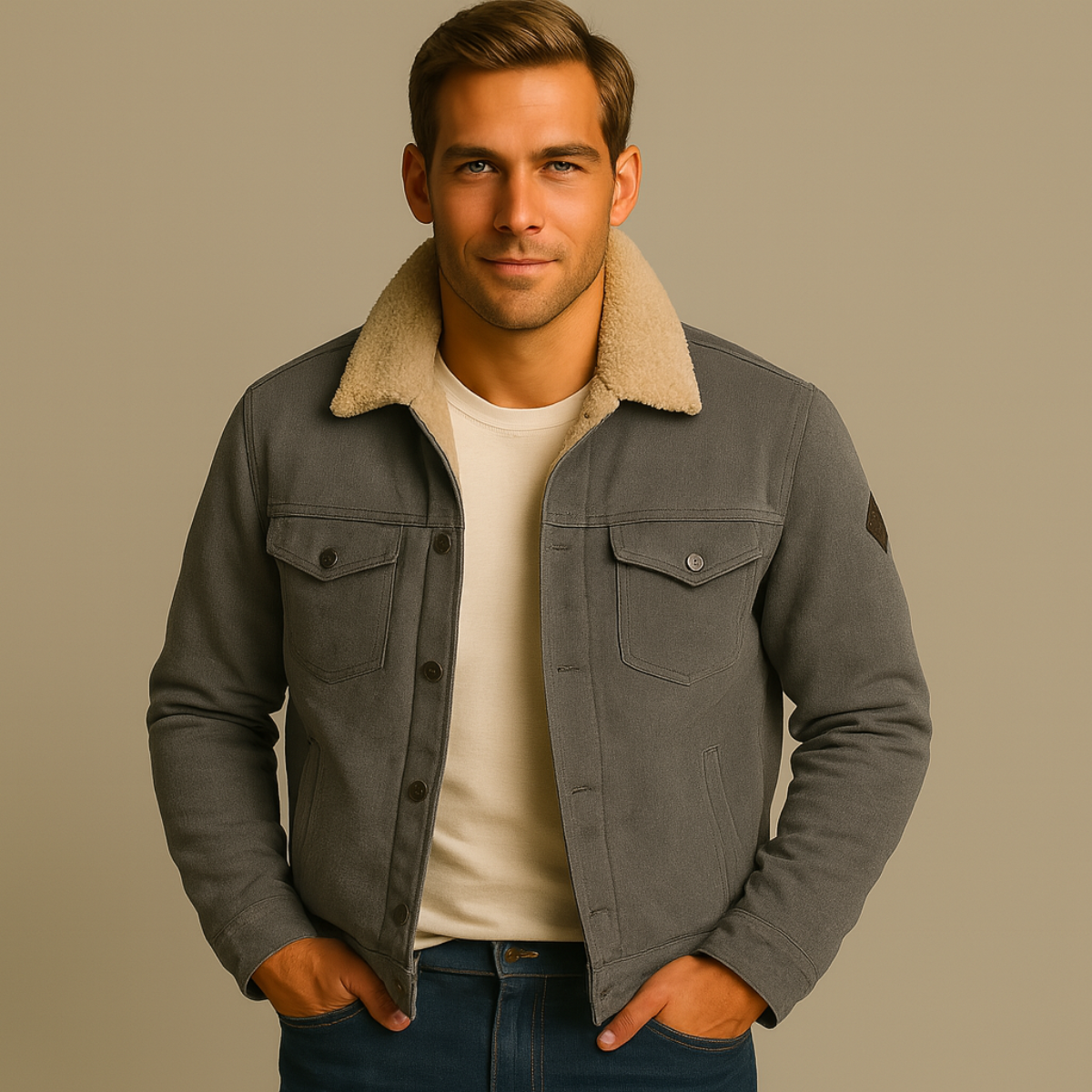 The Vancouver Veste d'extérieur doublée en polaire pour homme - Moderne et chaude