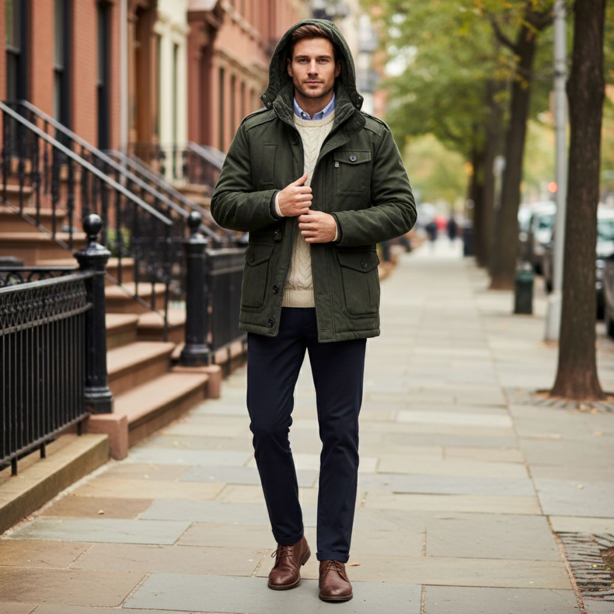 The Bellmere - veste parka à capuche isolée pour hommes