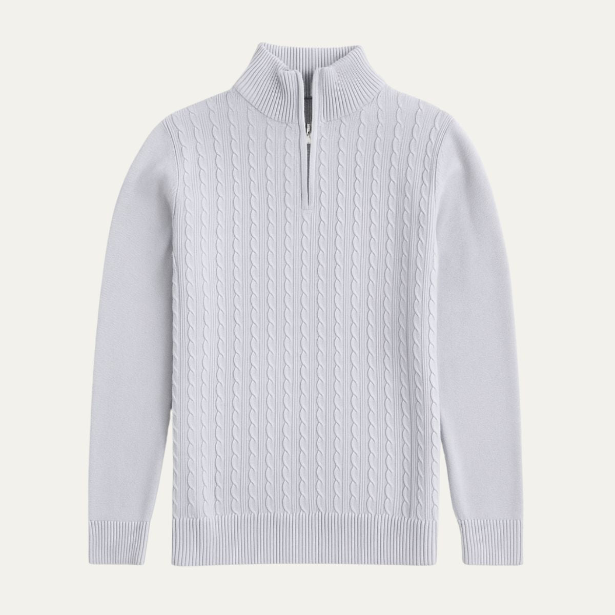 The Gstaad Pull homme demi zip zippé en cachemire